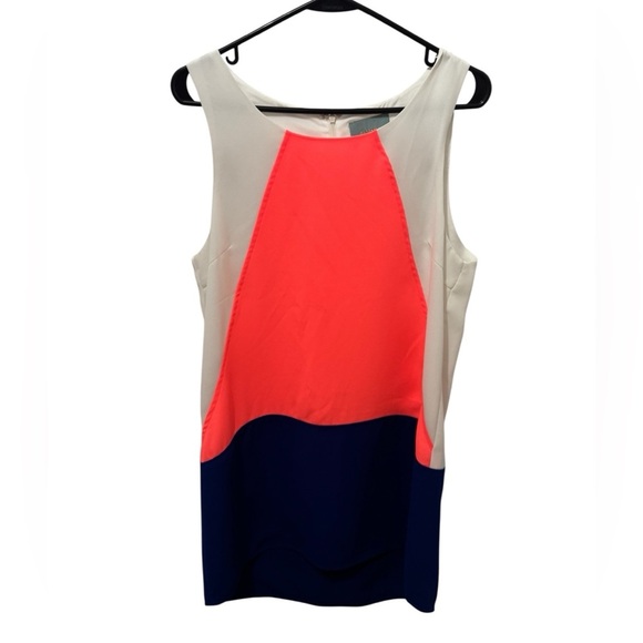 Skies Are Blue Color Block Shift Dress Size Large - Picture 2 of 5